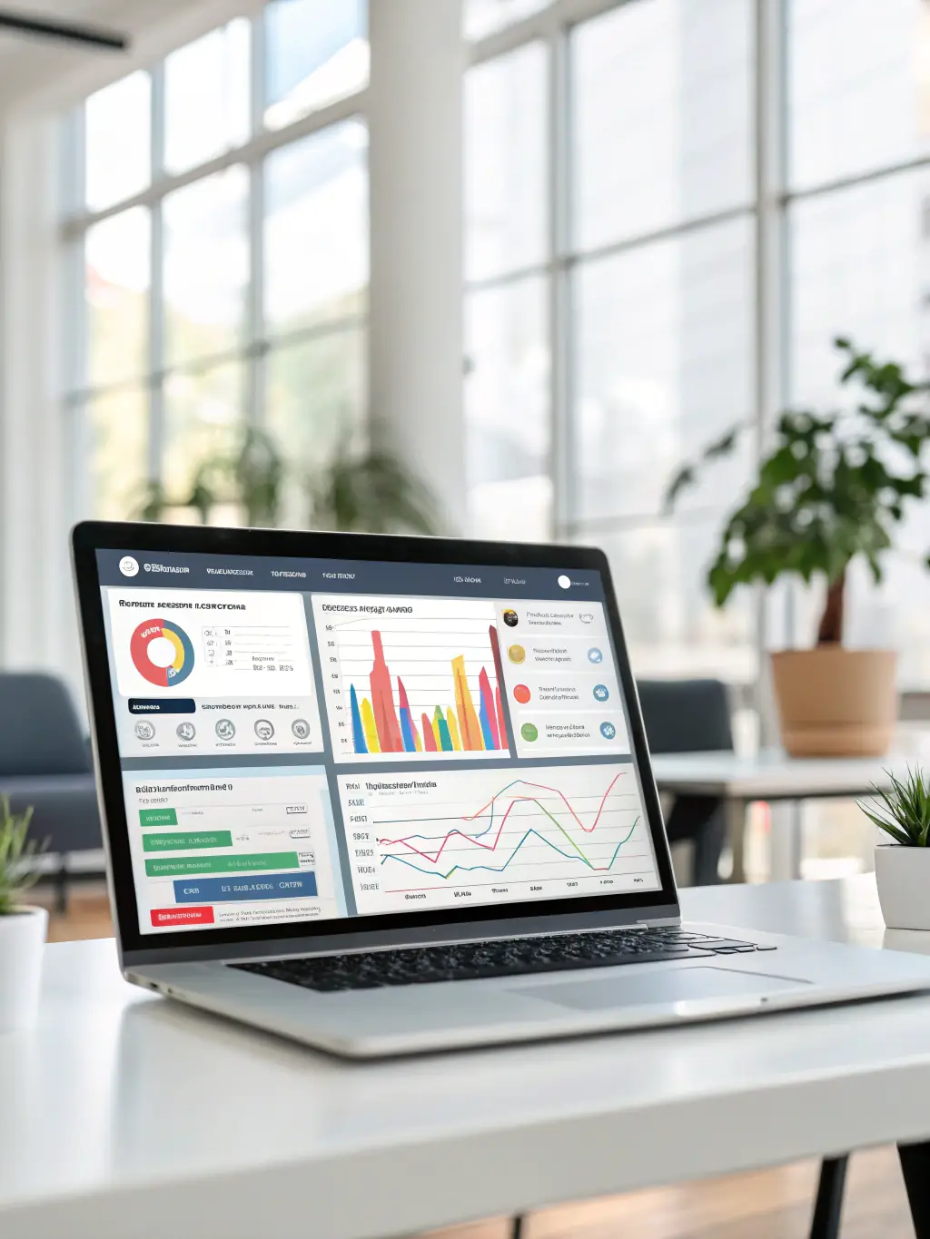 A website maintenance dashboard showing updates, security scans, and performance monitoring for a client's website.